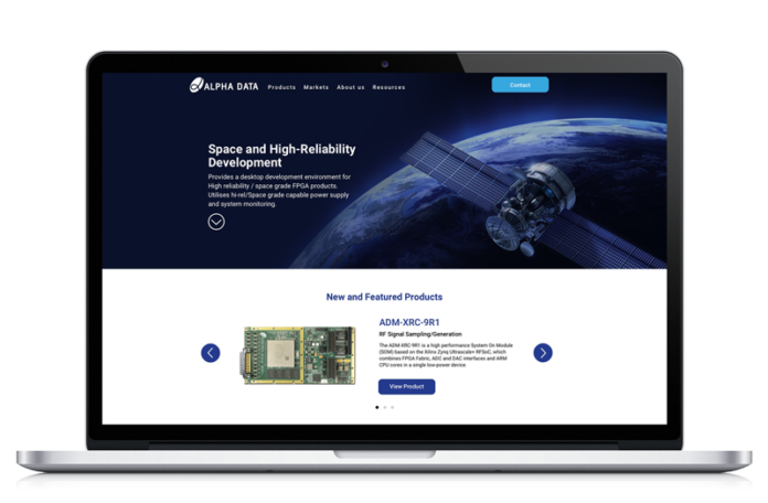 The Alpha Data website has a new look