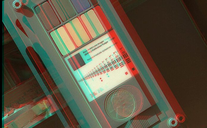 3D View of MAHLI Calibration Target