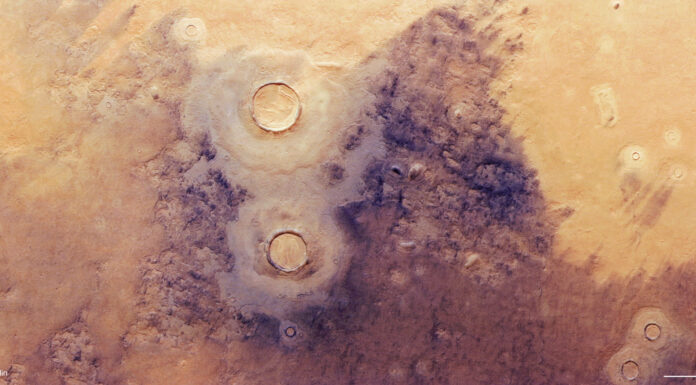 Frozen beauty in northern Mars