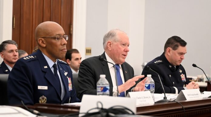 Kendall, Brown, Saltzman tell lawmakers ‘on-time’ budget needed to meet security challenges, transform Air and Space Forces