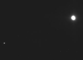 TAGCAMS navigation camera captures Earth, Luna, and asteroid Bennu