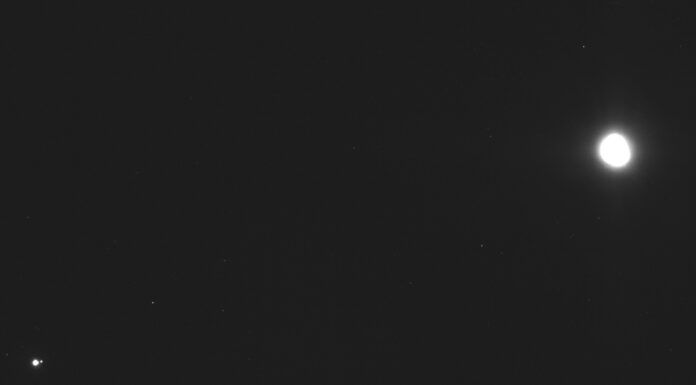 TAGCAMS navigation camera captures Earth, Luna, and asteroid Bennu