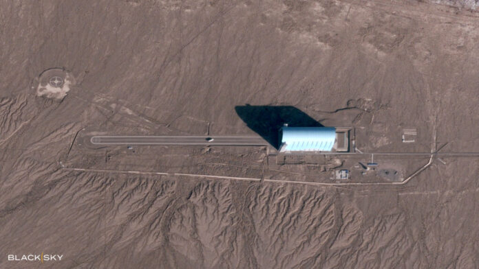 BlackSky Releases Rare Satellite Image of Alleged Airship on Runway at Veiled Military Base in China