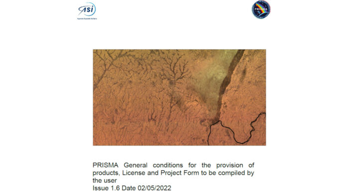 ASI: Commercialization of products now possible with PRISMA hyperspectral mission.