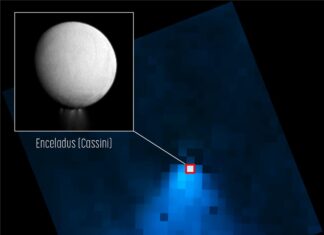 n EnceladusWebb Maps Reveal Surprisingly Large Plume Emanating from Saturn's Moon Enceladus