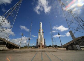 First Glimpse of Ariane 6 on Launchpad