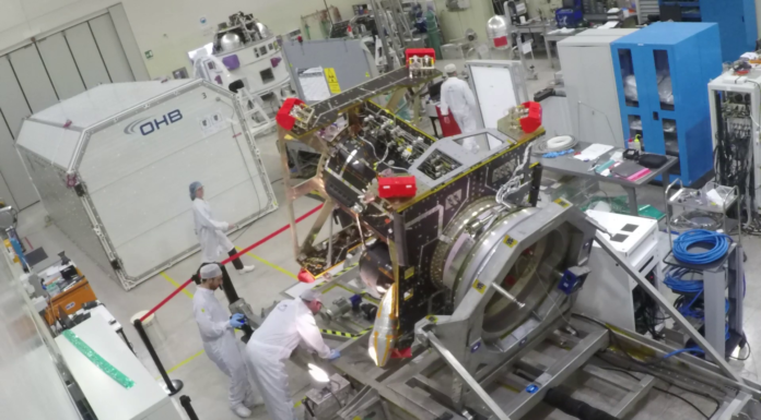 Hera Propulsion Module leak test – time-lapse