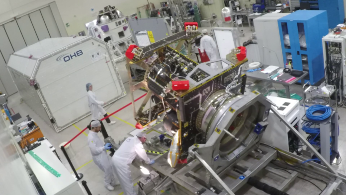 Hera Propulsion Module leak test – time-lapse