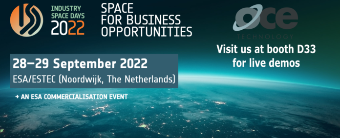 OCE at ESA Industry Space Days 2022 - O.C.E OCE at ESA Industry Space Days 2022 - O.C.E. Technology
