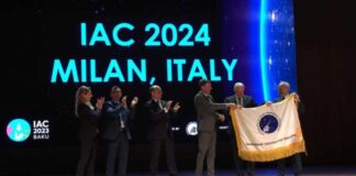 Handover from Baku, Azerbaijan, to Milan for the upcoming edition of IAC, the global astronautical congress - ASI