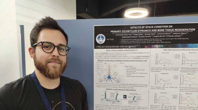 MIPRONS at the EANA conference with Dr. Tosi and his astrobiology research: "Effects of space condition on primary cilium fluid dynamics and bone tissue regeneration" - Miprons
