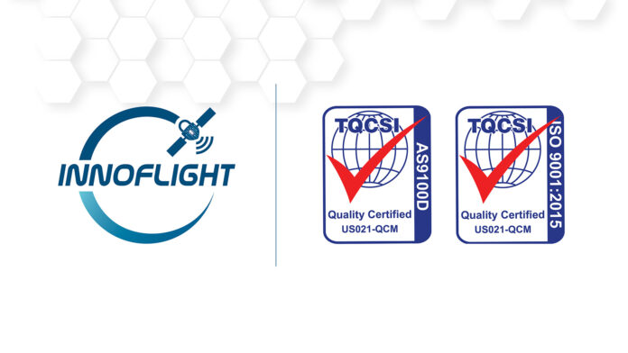 INNOFLIGHT ACHIEVES AS9100D CERTIFICATION - Innoflight