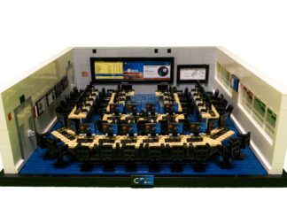 Space design chamber made in LEGO