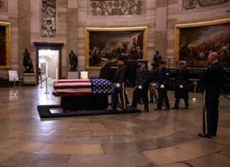 USSF Honor Guard supports its first state funeral